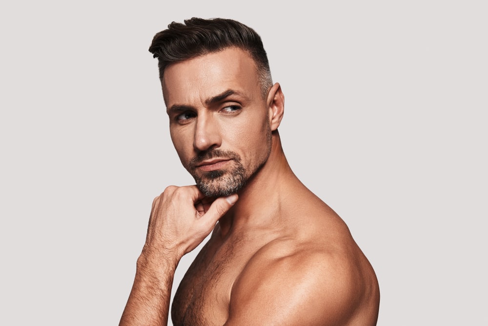 Handsome man with masculine chin and jawline from procedures in Salt Lake City, UT